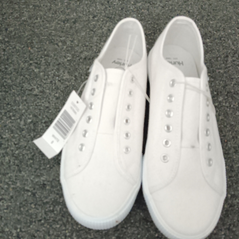 Hurley White Canvas Sneakers